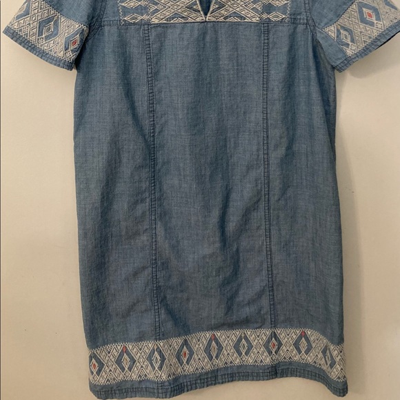 Madewell Embroidery Chambray Tunic Dress sz small - Picture 3 of 8